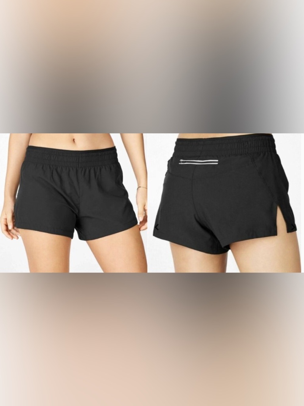 Fabletics Hali Run Shorts 3.5" Black Size 2X (14-16) NWT